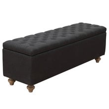Ciem Button Tufted Storage Ottoman Bench